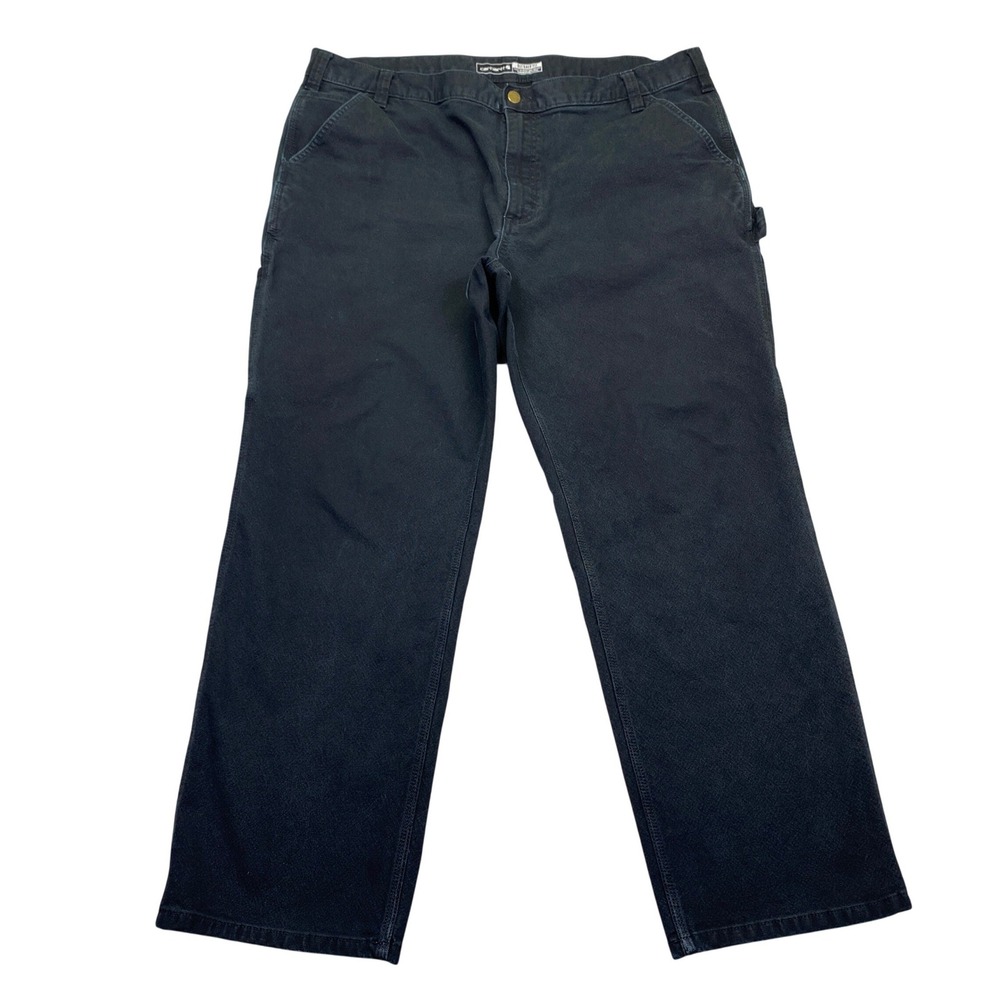 Carhartt Mens Rugged Flex Relaxed Fit Duck Utility Work Pants Black Sz 42 Grunge